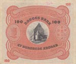 Norway, 100 Kroner, 1944, AUNC, p10c  