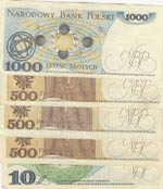 Poland, 10-500-500-500-1.000 Zlotych, 1982, ... 