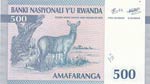 Rwanda, 500 Francs, ... 