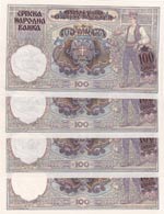 Serbia, 100 Dinara, 1941, AUNC, p23, (Total ... 