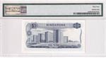 Singapore, 1 Dollar, 1967, UNC, p1a PMG 64 