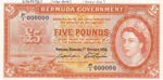 Bermuda, 5 Pounds, 1966, ... 
