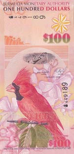 Bermuda, 100 Dollars, ... 
