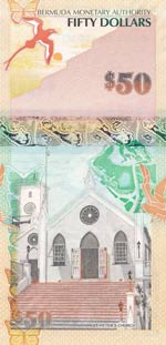 Bermuda, 50 Dollars, 2009, UNC, p61A  