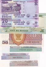 Mix Lot, UNC, (Total 7 banknotes) Myanmar, 5 ... 