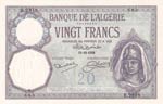 Algeria, 20 Francs, ... 