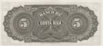 Costa Rica, 5 Pesos, 1899, UNC, pS163 El ... 