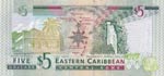East Caribbean States, 5 Dollars, 2008, UNC, ... 