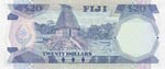Fiji, 20 Dollars, 1988, UNC, p88a Queen ... 
