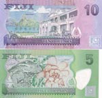 Fiji, 5-10 Dollars, 2013, UNC, p115; p116, ... 