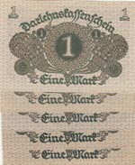 Germany, 1 Mark, 1920, p58, (Total 5 ... 