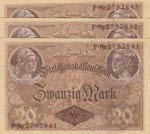 Germany, 20 Mark, 1914, UNC, p48a, (Total 3 ... 