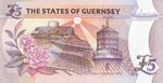 Guernsey, 5 Pound, 1996, UNC, p56 Low serial ... 