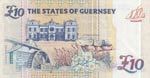 Guernsey, 10 Pounds, 1995, AUNC, p57b Queen ... 