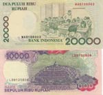 Indonesia, 10.000-20.000 Rupiah, 1992/1998, ... 