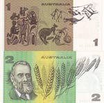 Australia, 1-2 Dollars, (Total 2 banknotes) ... 
