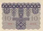 Austria, 10 Kronen, 1922, UNC, p75  
