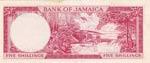 Jamaica, 5 Shillings, 1964, AUNC, p51Ac  ... 