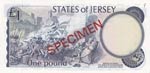 Jersey, 1 Pound, 1976, UNC, p11s, SPECIMEN  ... 