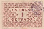 Albania, 1 Franc, 1917, AUNC, pS142  