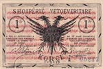 Albania, 1 Franc, 1917, ... 
