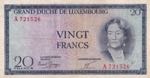 Luxembourg, 20 Francs, ... 
