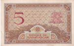 Madagascar, 5 Francs, 1937, AUNC, p35