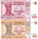 Moldova, 50-100 Leu, ... 