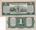 Netherlands Indies, 1-5 Gulden, 1943, (Total ... 