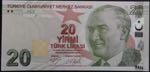 Turkey, 20 Lira, 2020, UNC, p224d, Radar