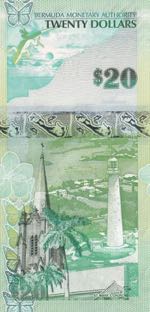 Bermuda, 20 Dollars, 2009, UNC, p60b