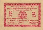 Spain, 25 Cents, 1937, AUNC,