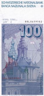 Switzerland, 100 Franken, 1988, AUNC(-), ... 