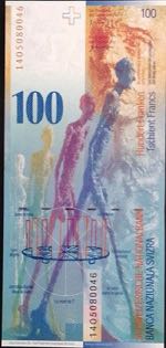 Switzerland, 100 Franken, 2014, UNC, p72j