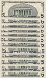 United States of America, 5 Dollars, 1999, ... 