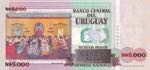 Uruguay, 5.000 Pesos, 1989, UNC, p68A, No ... 