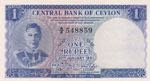 Ceylon, 1 Rupee, 1951, ... 
