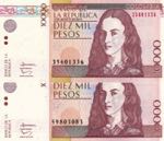 Colombia, 10.000 Pesos, ... 