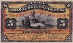 Cuba, 5 Pesos, 1896, XF, ... 