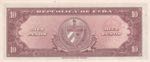 Cuba, 10 Pesos, 1960, UNC, p79b