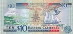 East Caribbean States, 10 Dollars, 2003, ... 