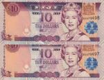 Fiji, 10 Dollars, 2002, ... 