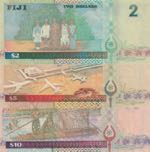 Fiji, 2-5-10 Dollars, 2002, UNC, ... 