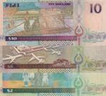Fiji, 2-5-10 Dollars, 2002, UNC, p104; p105; ... 
