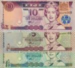 Fiji, 2-5-10 Dollars, ... 