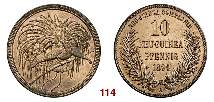 NUOVA GUINEA   10 Pfenning 1894.   ... 