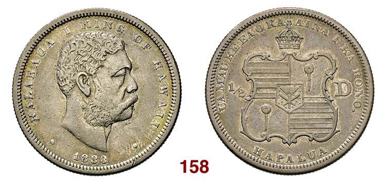 HAWAII   1/2 Dollaro 1883.   Kr. 6 ... 
