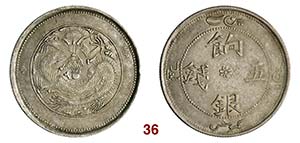 CINA  Sinkiang  Kuang Hsu  (1875-1908)  5 ... 