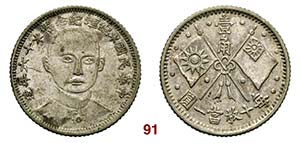 CINA  Repubblica  (1912-1949)  10 Cent A. 16 ... 