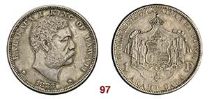 HAWAII  Kalakaua I  (1874-1901)  1 Dollaro ... 
